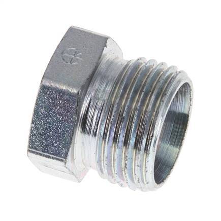 12L Zinc plated Steel Closing Plug for Tubes 315 Bar DIN 2353 [2 Pieces]