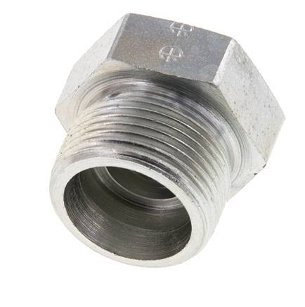 16S Bouchon de fermeture en acier zingué pour tubes 400 Bar DIN 2353