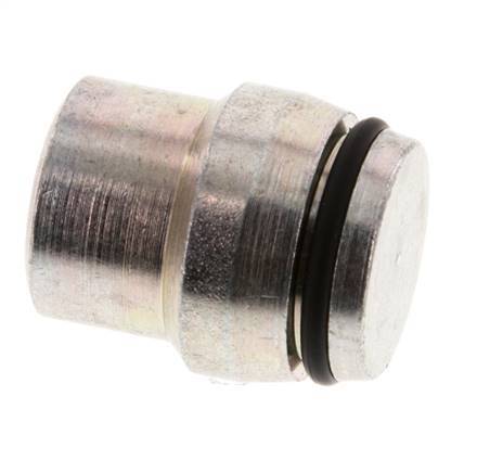 20S Zinc plated Steel Closing Plug for Cutting Ring Fittings 400 Bar DIN 2353 [2 Pieces]