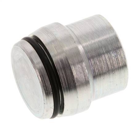 25S Bouchon de fermeture en acier zingué pour les raccords à bague coupante 400 Bar DIN 2353 [2 Pièces].