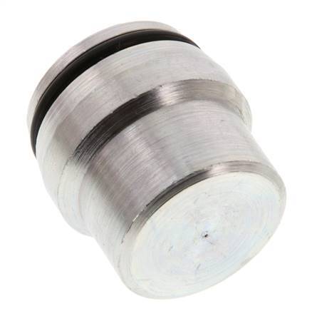 25S Bouchon de fermeture en acier zingué pour les raccords à bague coupante 400 Bar DIN 2353 [2 Pièces].