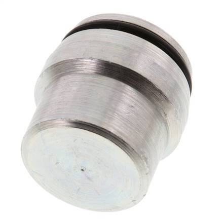 25S Bouchon de fermeture en acier zingué pour les raccords à bague coupante 400 Bar DIN 2353 [2 Pièces].