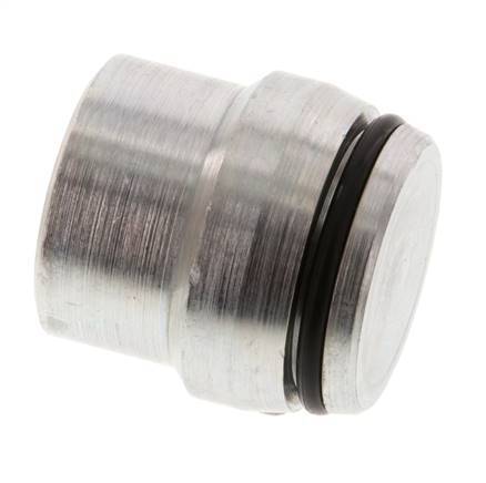 25S Bouchon de fermeture en acier zingué pour les raccords à bague coupante 400 Bar DIN 2353 [2 Pièces].