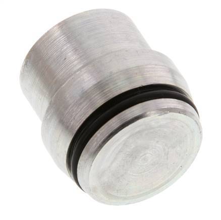 25S Bouchon de fermeture en acier zingué pour les raccords à bague coupante 400 Bar DIN 2353 [2 Pièces].