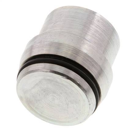 25S Bouchon de fermeture en acier zingué pour les raccords à bague coupante 400 Bar DIN 2353 [2 Pièces].