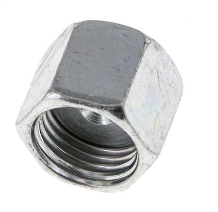 UNF 9/16''-18 Zinc plated Steel End cap ORFS 630 Bar
