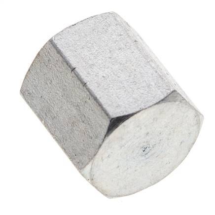 Bouchon de fermeture en acier zingué 1/8'' NPT avec barre hexagonale extérieure 345 [2 pièces].