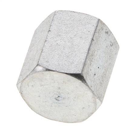 Bouchon de fermeture en acier zingué 1/8'' NPT avec barre hexagonale extérieure 345 [2 pièces].