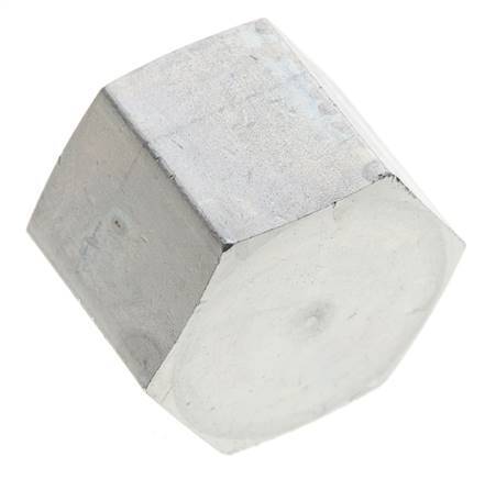 Bouchon de fermeture 3/4'' NPT en acier zingué avec hexagone extérieur 170 Bar