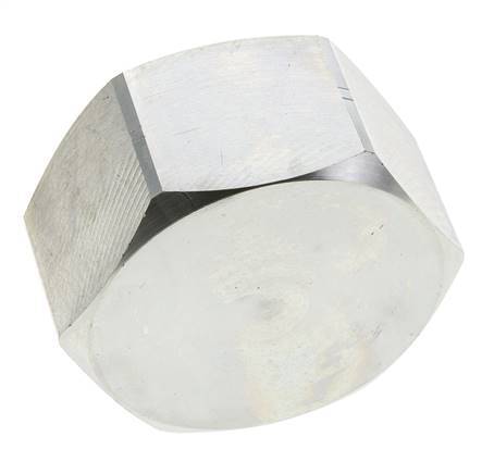 Bouchon de fermeture 2'' NPT en acier zingué avec hexagone extérieur 70 Bar