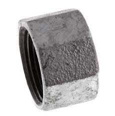 Rp 1'' Zinc plated Cast iron End cap 25 Bar [5 Pieces]