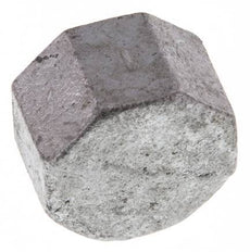 Rp 1'' Zinc plated Cast iron End cap 25 Bar [5 Pieces]