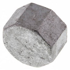 Rp 1'' Zinc plated Cast iron End cap 25 Bar [5 Pieces]