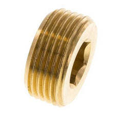 3/4'' Brass Closing plug with Inner Hex without collar 16 Bar [2 Pieces]