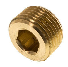 3/8'' Brass Closing plug with Inner Hex without collar 16 Bar [5 Pieces]