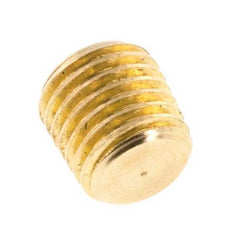 M8x1 Brass Closing plug with Inner Hex without collar (conical) 16 Bar [5 Pieces]