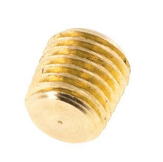 M8x1 Brass Closing plug with Inner Hex without collar (conical) 16 Bar [5 Pieces]