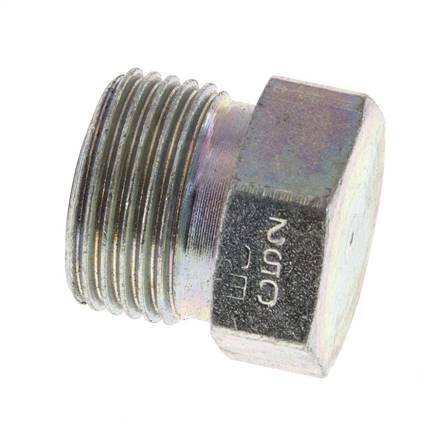 UN 13/16''-16 Zinc plated Steel Closing Plug ORFS 630 Bar [2 Pieces]