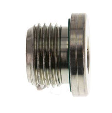 G 1/2'' Mâle Bouchon de fermeture en acier zingué avec hexagone intérieur et joint FKM 400 Bar [2 Pièces].