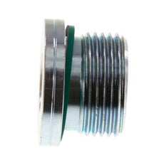 G 3/4'' Mâle Bouchon de fermeture en acier zingué avec hexagone intérieur et joint FKM 400 Bar [2 Pièces].