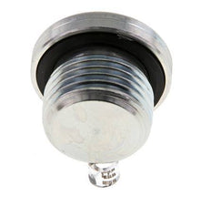 G 1/2'' Mâle Bouchon en acier zingué avec hexagone intérieur et joint NBR 400 Bar [2 Pièces].