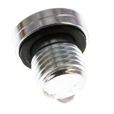 G 1/4'' Male Zinc plated Steel Closing plug with Inner Hex and NBR seal 400 Bar [5 Pieces]