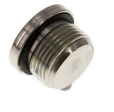G 3/4'' Male Zinc plated Steel Closing plug with Inner Hex and NBR seal 400 Bar [2 Pieces]