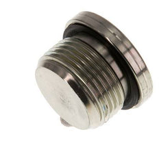 G 3/4'' Mâle Bouchon de fermeture en acier zingué avec hexagone intérieur et joint NBR 400 Bar [2 Pièces].