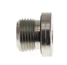 G 3/8'' Male Zinc plated Steel Closing plug with Inner Hex and NBR seal 400 Bar [2 Pieces]
