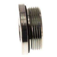 G 1 1/2'' mâle Acier zingué Bouchon de fermeture avec hexagone intérieur et joint NBR 250 Bar