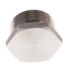G 1'' Stainless steel Closing plug with Outer Hex 40 Bar