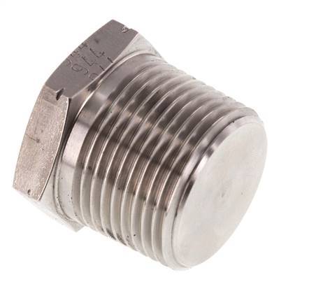 1'' NPT mâle Bouchon de fermeture en acier inoxydable avec Hexagone extérieur 140 Bar