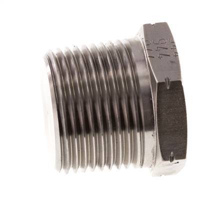 1'' NPT mâle Bouchon de fermeture en acier inoxydable avec Hexagone extérieur 140 Bar