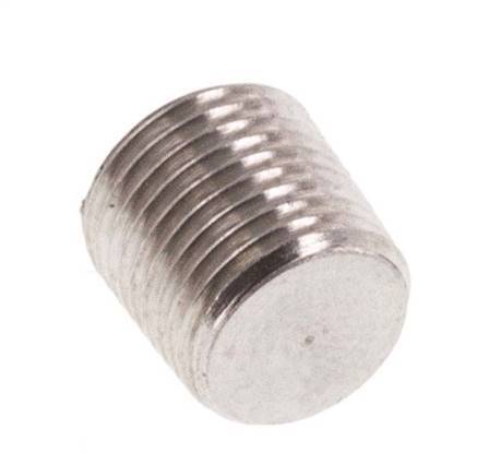 M8x0.75 Acier inoxydable Bouchon de fermeture avec Hexagone intérieur sans collier (conique) 40 Bar