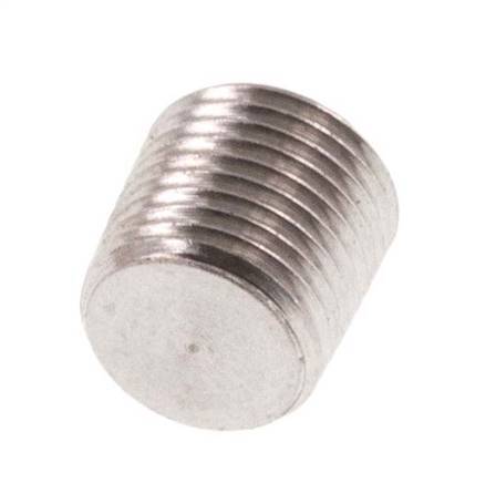 M8x0.75 Acier inoxydable Bouchon de fermeture avec Hexagone intérieur sans collier (conique) 40 Bar