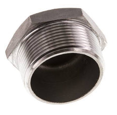 1 1/2'' NPT mâle Bouchon de fermeture en acier inoxydable avec Hexagone extérieur 16 Bar