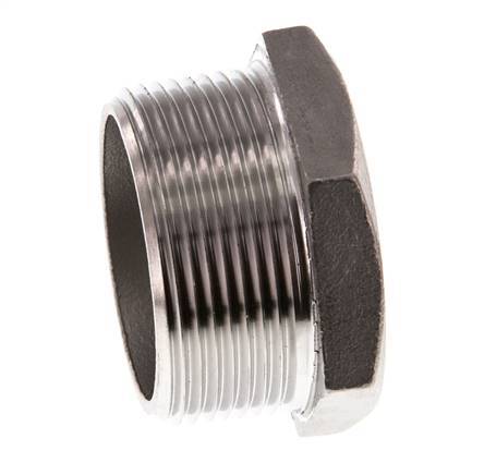 1 1/2'' NPT mâle Bouchon de fermeture en acier inoxydable avec Hexagone extérieur 16 Bar