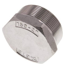2'' NPT Male Stainless steel Closing plug with Outer Hex 16 Bar