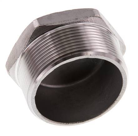 2'' NPT mâle Bouchon de fermeture en acier inoxydable avec Hexagone extérieur 16 Bar