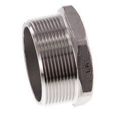 2'' NPT Male Stainless steel Closing plug with Outer Hex 16 Bar