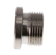 G 3/4'' Mâle Bouchon de fermeture en acier inoxydable avec hexagone intérieur et joint FKM 400 Bar