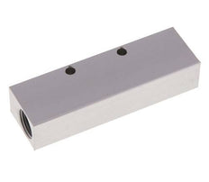 Bloc distributeur en aluminium 2xG 3/8'' x 3xG 1/8'' unilatéral 16 Bar