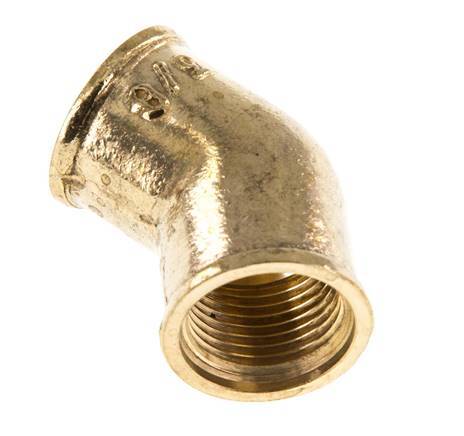 Rp 3/8'' Laiton 45 deg Raccord coudé 16 Bar