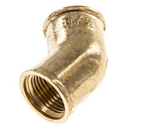 Rp 3/8'' Laiton 45 deg Raccord coudé 16 Bar