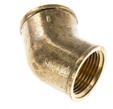 Rp 1'' Brass 45 deg Elbow Fitting 16 Bar