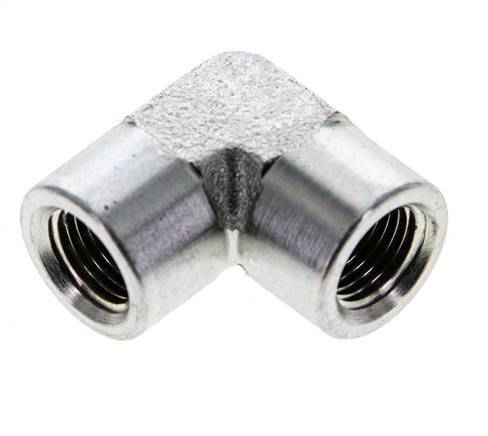 Raccord coudé 90° 1/8'' NPT en acier zingué 345 Bar - Hydraulique