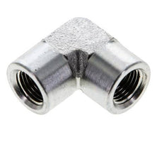 Raccord coudé 90° 1/8'' NPT en acier zingué 345 Bar - Hydraulique