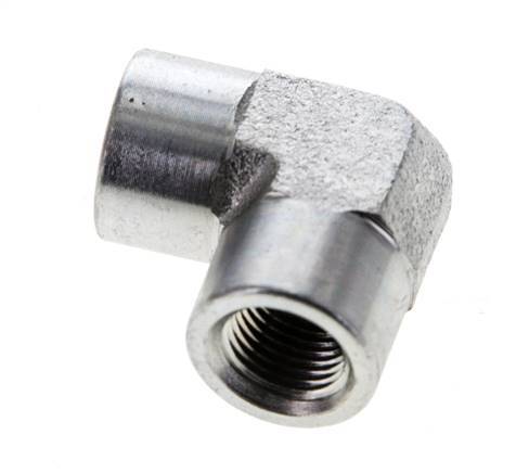 Raccord coudé 90° 1/8'' NPT en acier zingué 345 Bar - Hydraulique