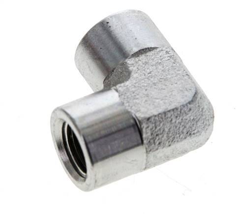 Raccord coudé 90° 1/8'' NPT en acier zingué 345 Bar - Hydraulique
