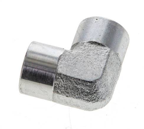 Raccord coudé 90° 1/8'' NPT en acier zingué 345 Bar - Hydraulique